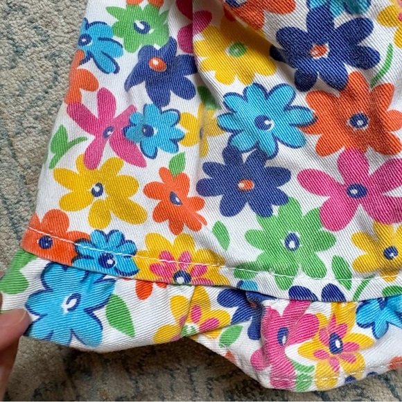 VINTAGE 90s Bloomers Shorts Floral Rainbow Rosette Girl’s Size 4T Cotton Summer - Picture 4 of 5